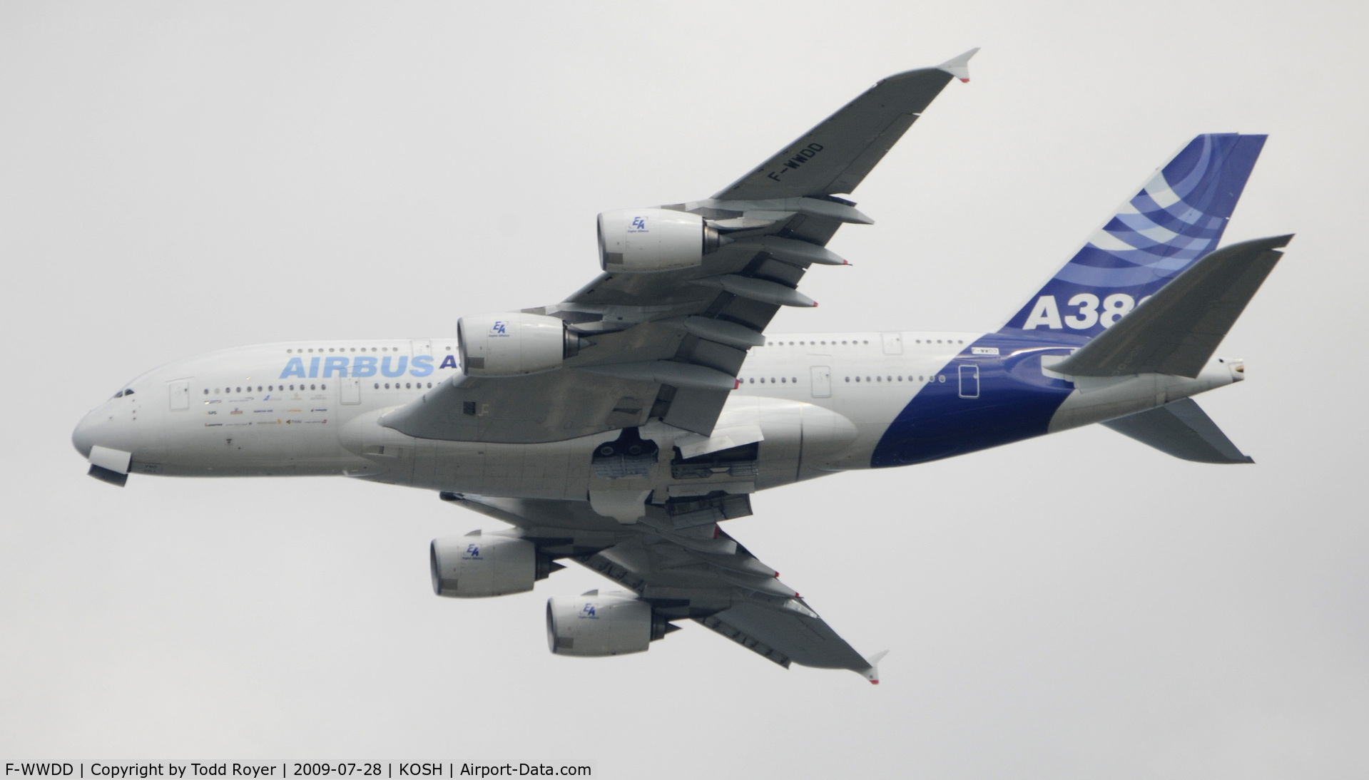 F-WWDD, 2005 Airbus A380-861 C/N 004, EAA AIRVENTURE 2009