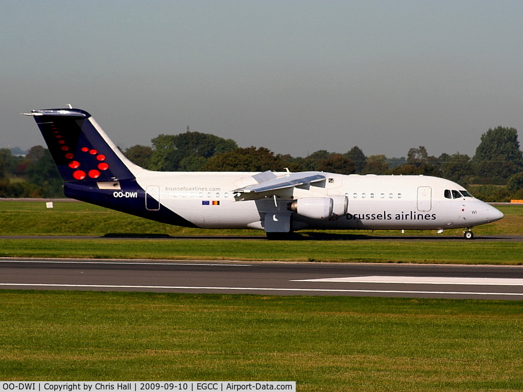 OO-DWI, 1999 British Aerospace Avro 146-RJ100 C/N E3342, Brussels Airlines