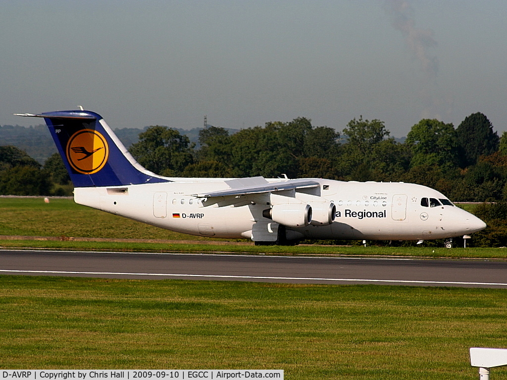 D-AVRP, 1997 British Aerospace Avro 146-RJ85 C/N E.2303, Lufthansa Regional operated by CityLine