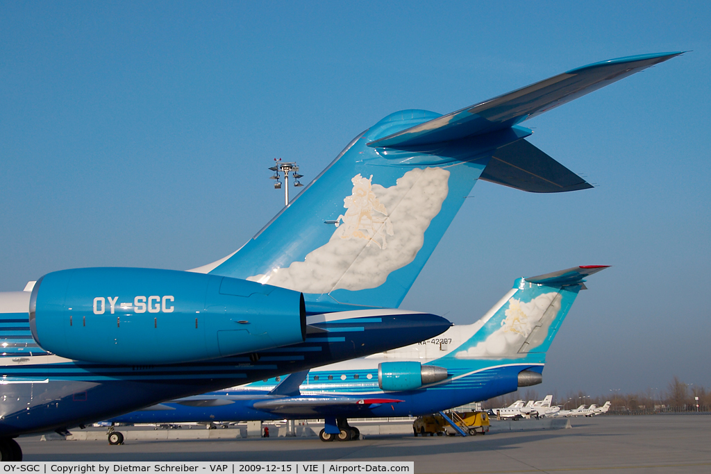 OY-SGC, 2009 Bombardier BD-700-1A11 Global 5000 C/N 9343, Globalexpress 5000 and Yakovlev 42