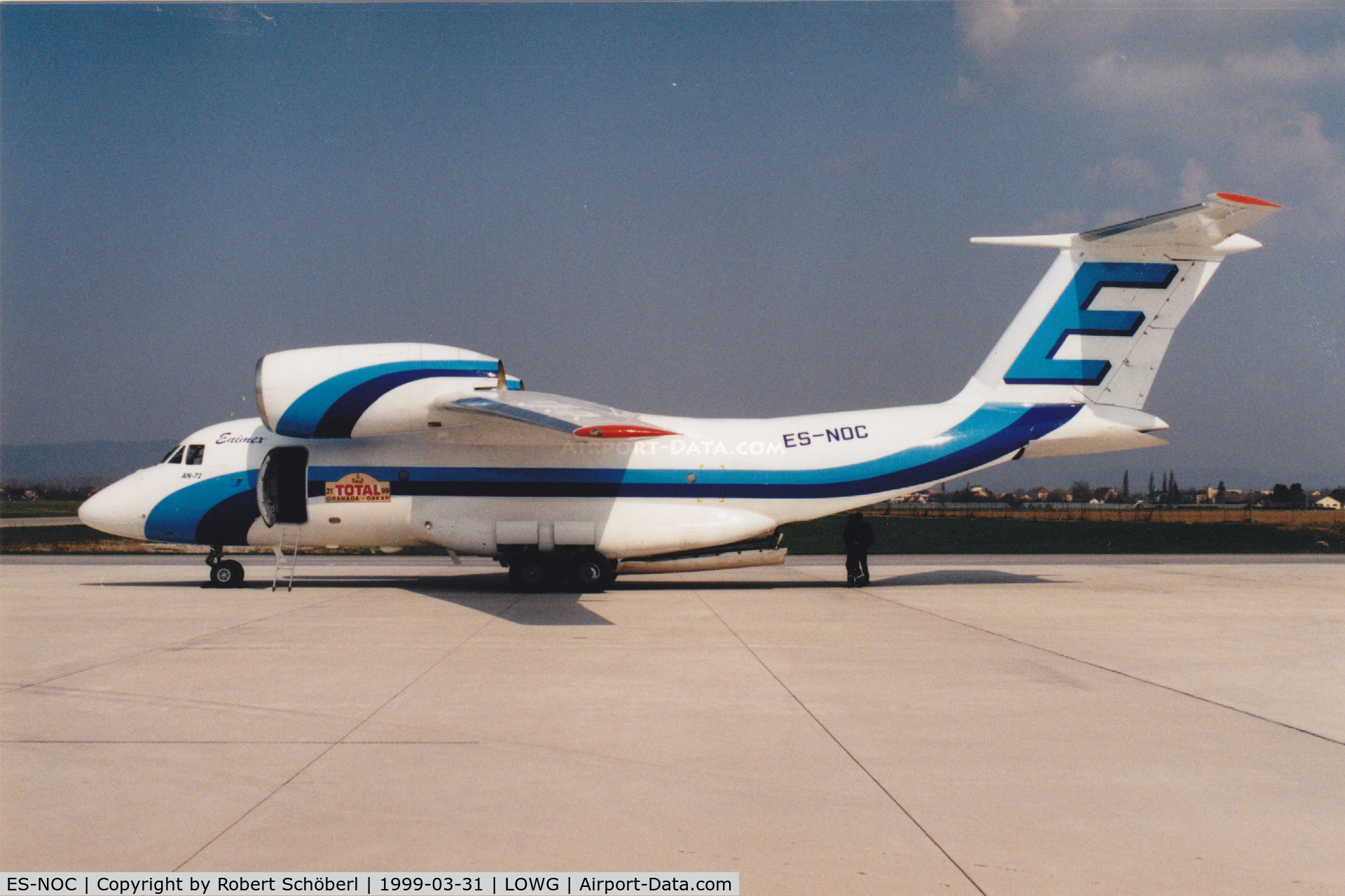 ES-NOC, Antonov An-72-100 C/N 36572010952/02-04, Very special visitor @ LOWG/GRZ