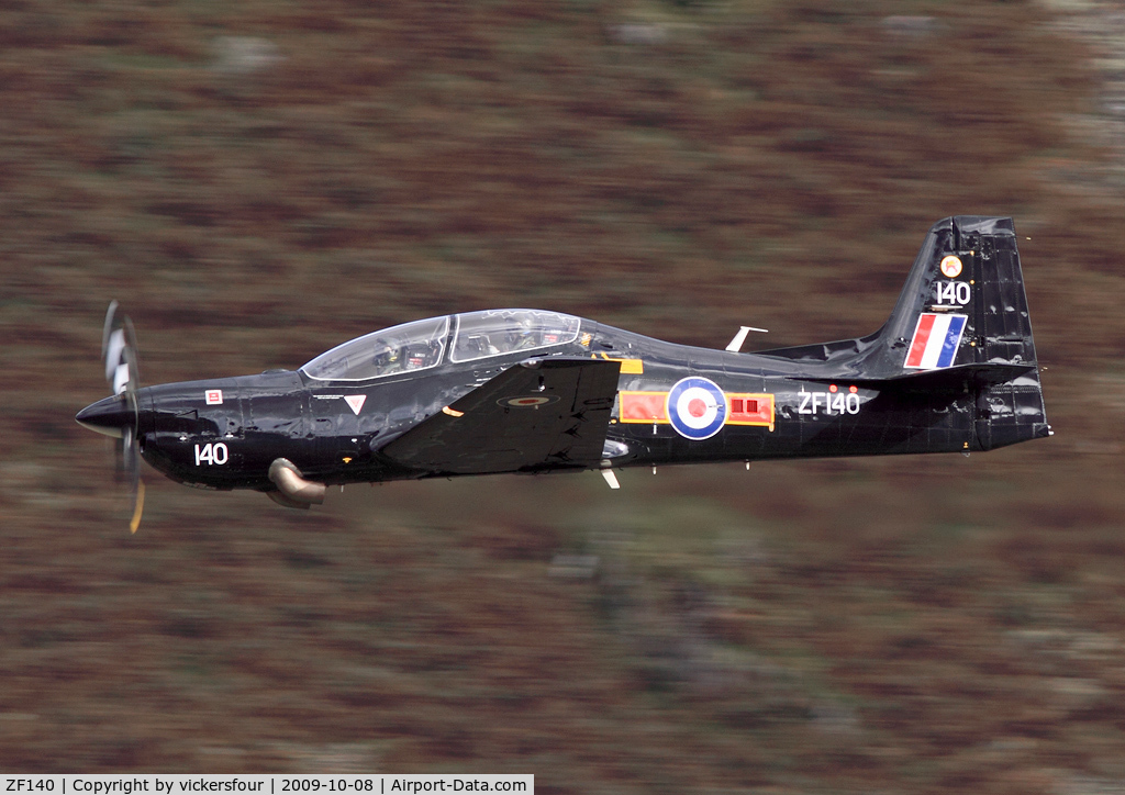 ZF140, 1988 Short S-312 Tucano T1 C/N S006/T6, Royal Air Force. Operated by 207 (R) Squadron. Dunmail Raise, Cumbria.