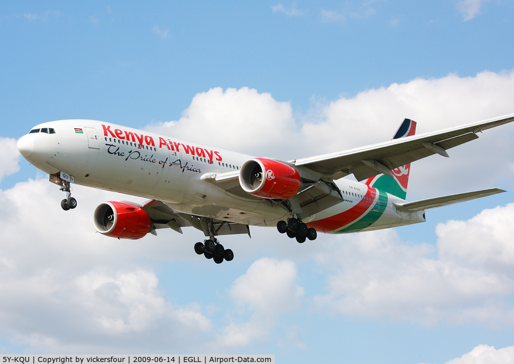 5Y-KQU, 2004 Boeing 777-2U8/ER C/N 33681, Kenya Airways