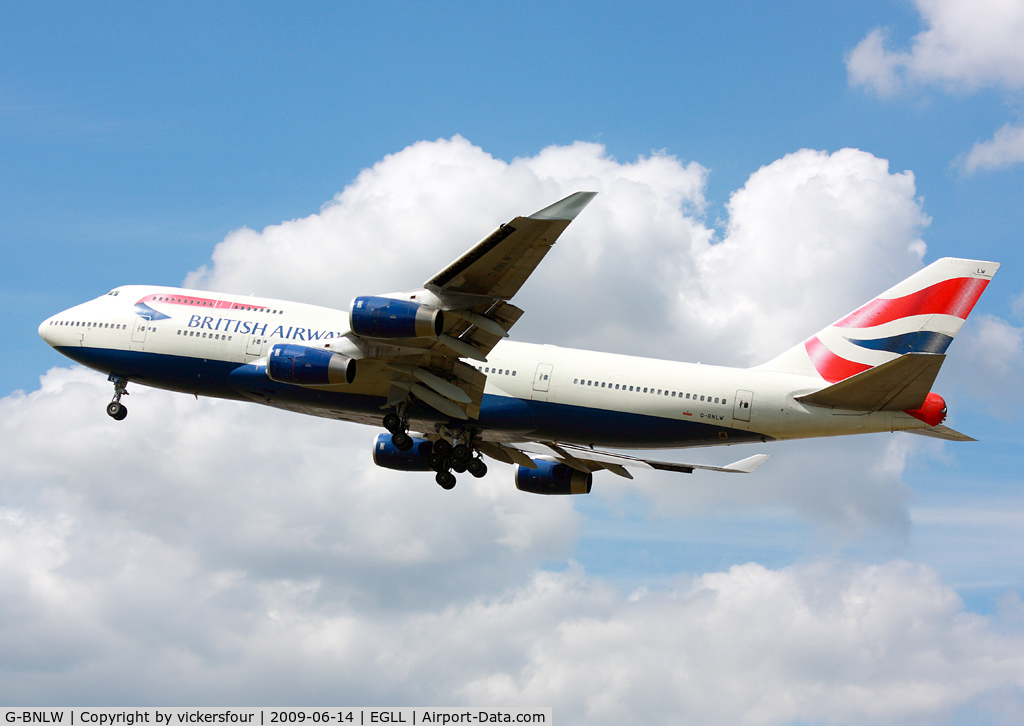 G-BNLW, 1992 Boeing 747-436 C/N 25432, British Airways