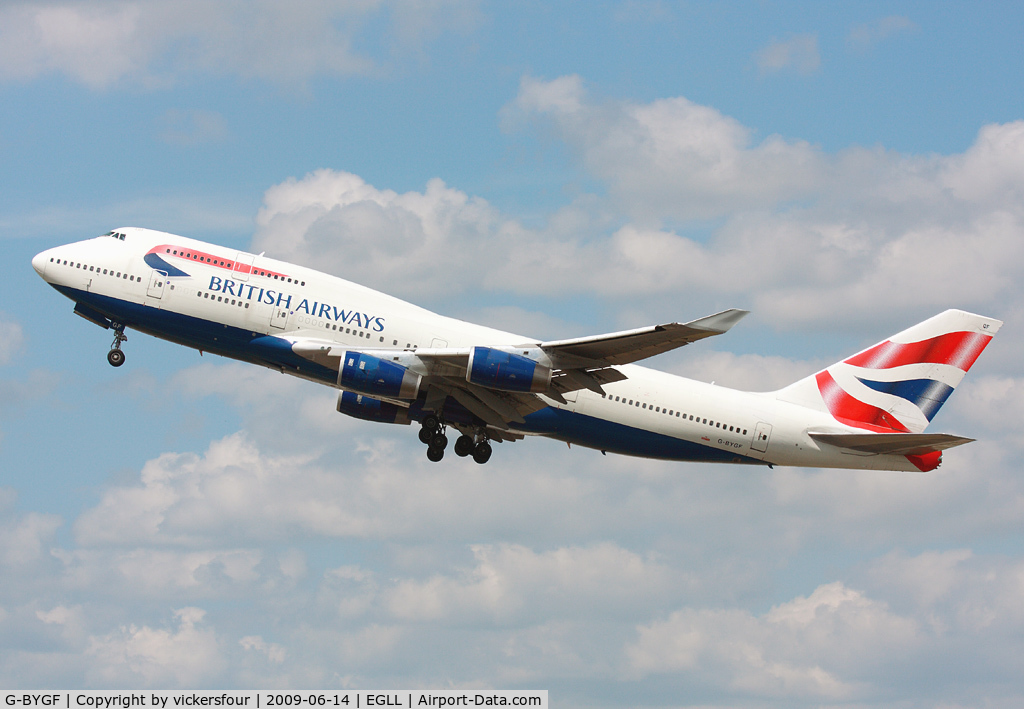 G-BYGF, 1999 Boeing 747-436 C/N 25824, British Airways