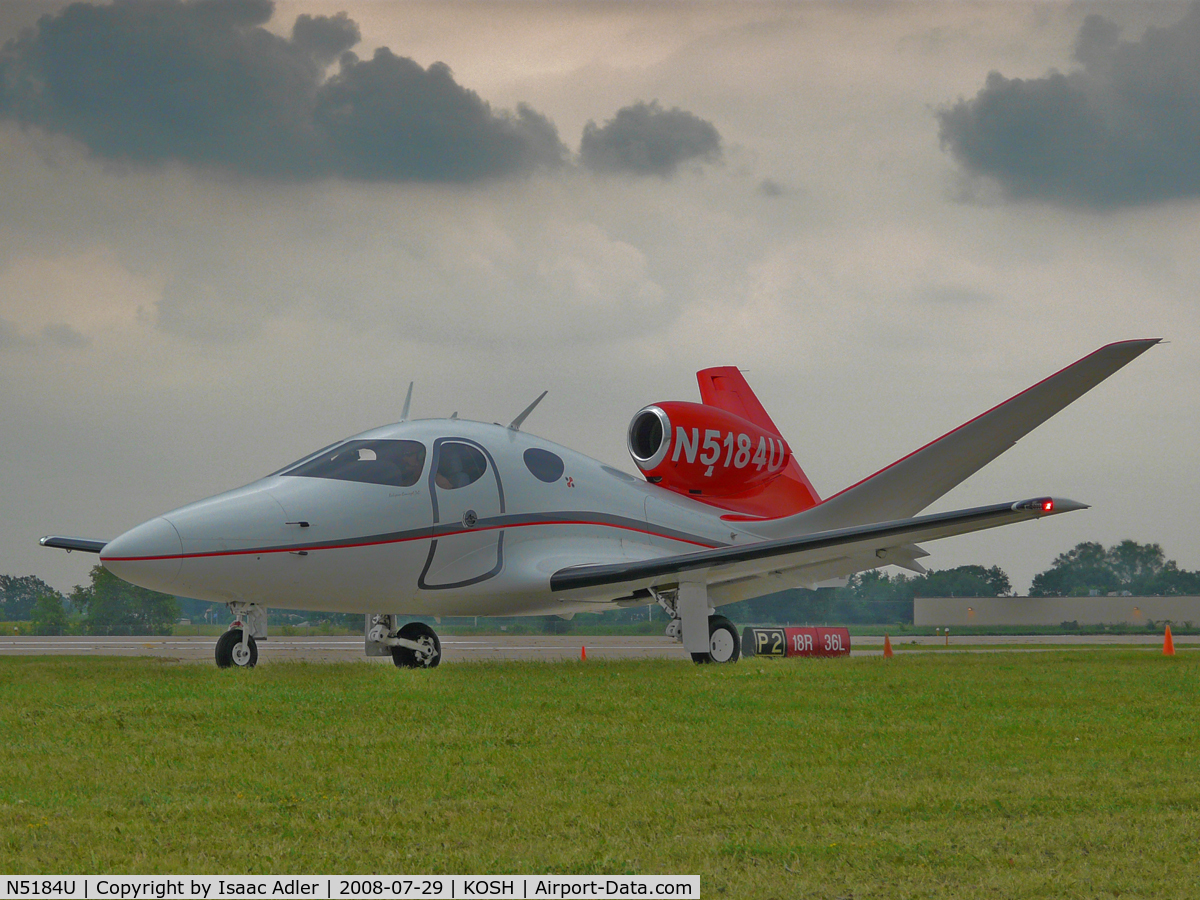 N5184U, 2007 Swift Engineering Inc Mark 400 C/N SE-400-001, Getting ready for takeoff