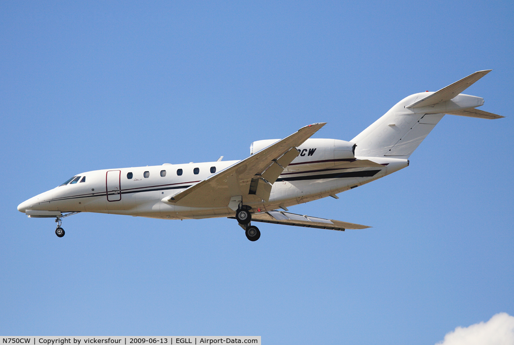 N750CW, 1996 Cessna 750 Citation X Citation X C/N 750-0008, Privately operated