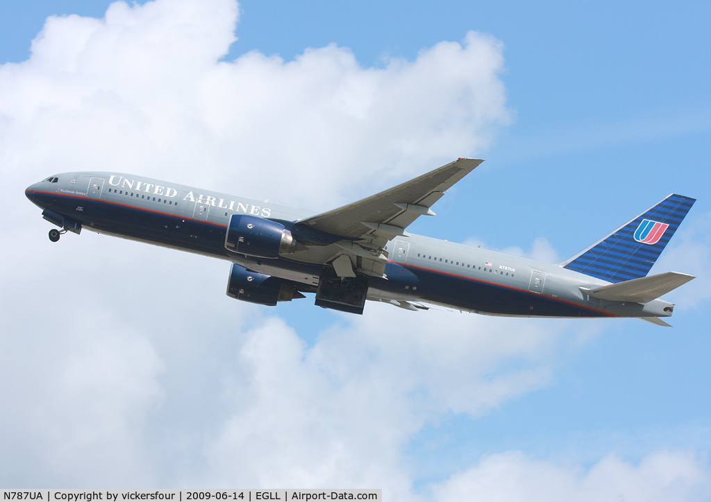 N787UA, 1997 Boeing 777-222 C/N 26939, United Airlines