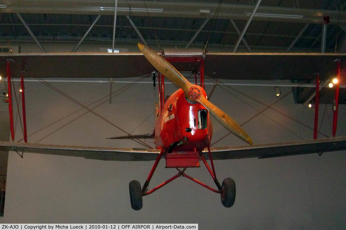 ZK-AJO, 1941 De Havilland Australia DH-82A Tiger Moth C/N DHA489, At Te Papa