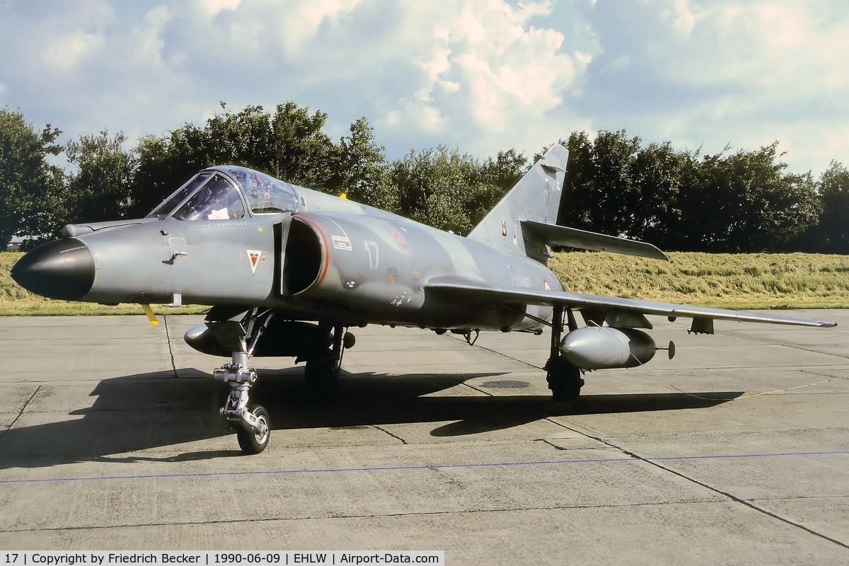17, Dassault Super Etendard C/N 66, Aeronavale Super Etendard, static display at the 1990 KLu open house at Leeuwarden AB