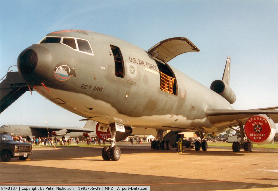 84-0187, 1984 McDonnell Douglas KC-10A Extender C/N 48226, Another view of 