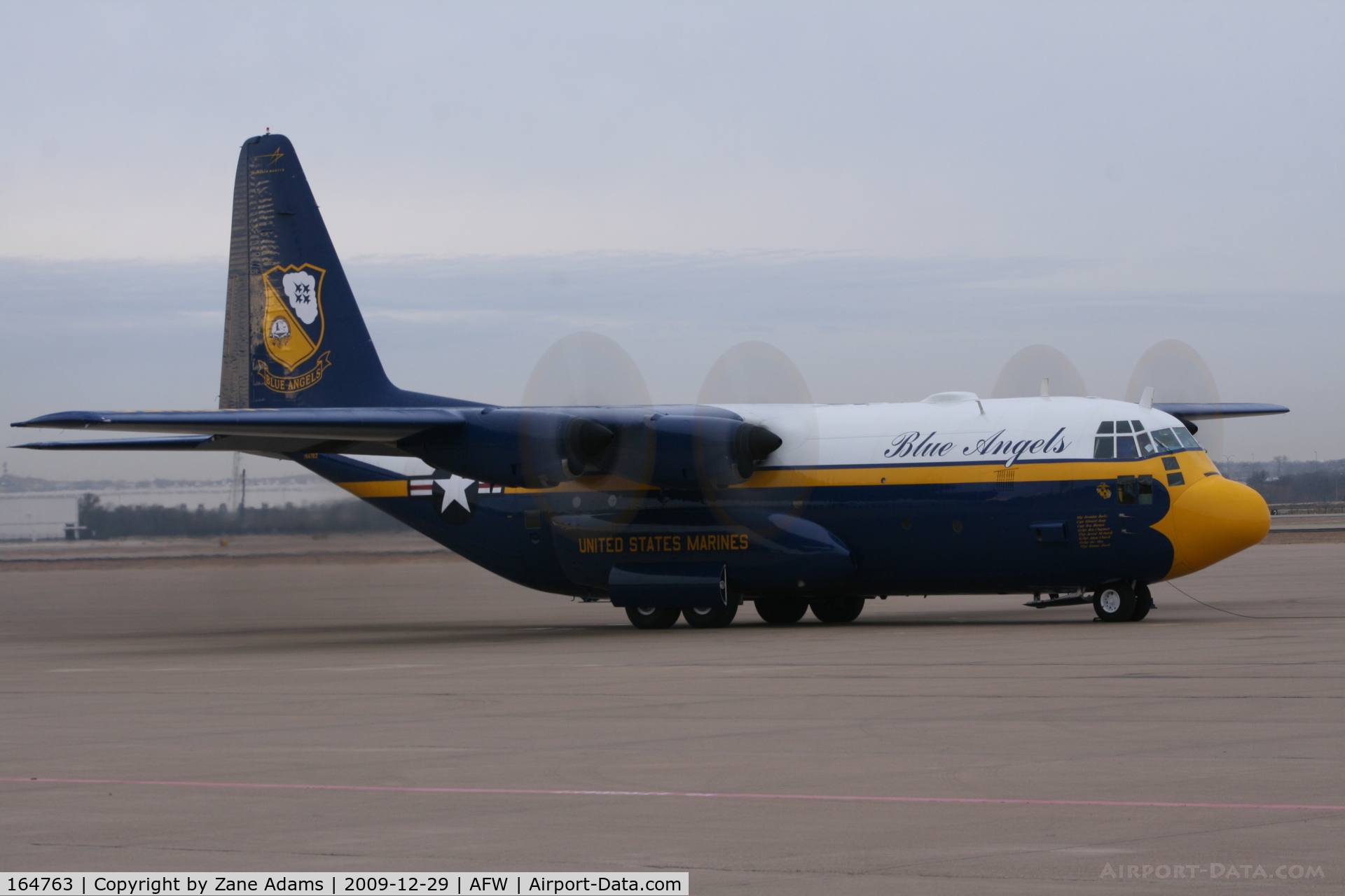 164763, 1992 Lockheed C-130T Hercules C/N 382-5258, US Navy Blue Angels C-130 