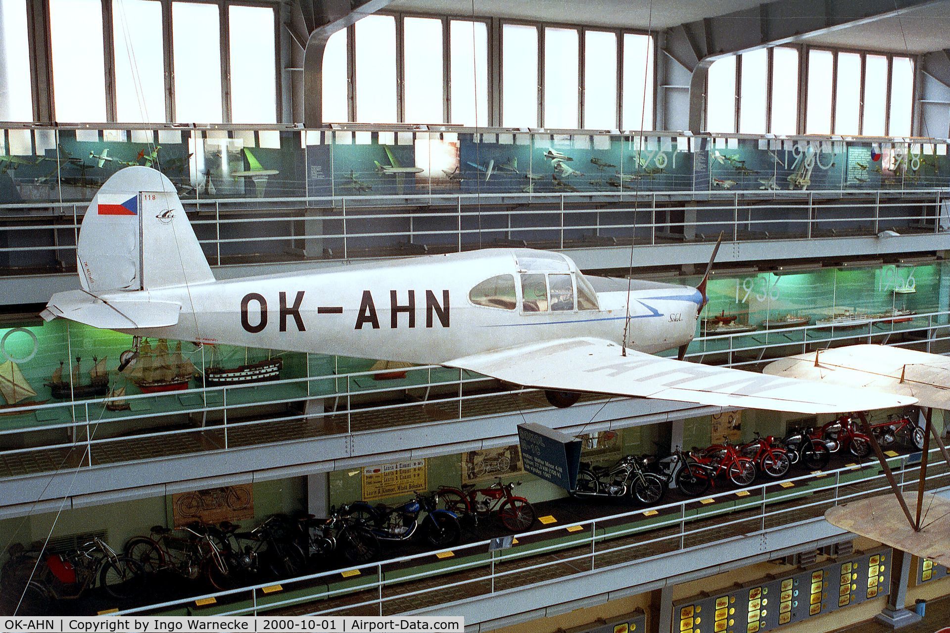 OK-AHN, Benes-Mraz M-1C Sokol C/N 118, Mraz M-1C Sokol at the Narodni Technicke Muzeum, Prague