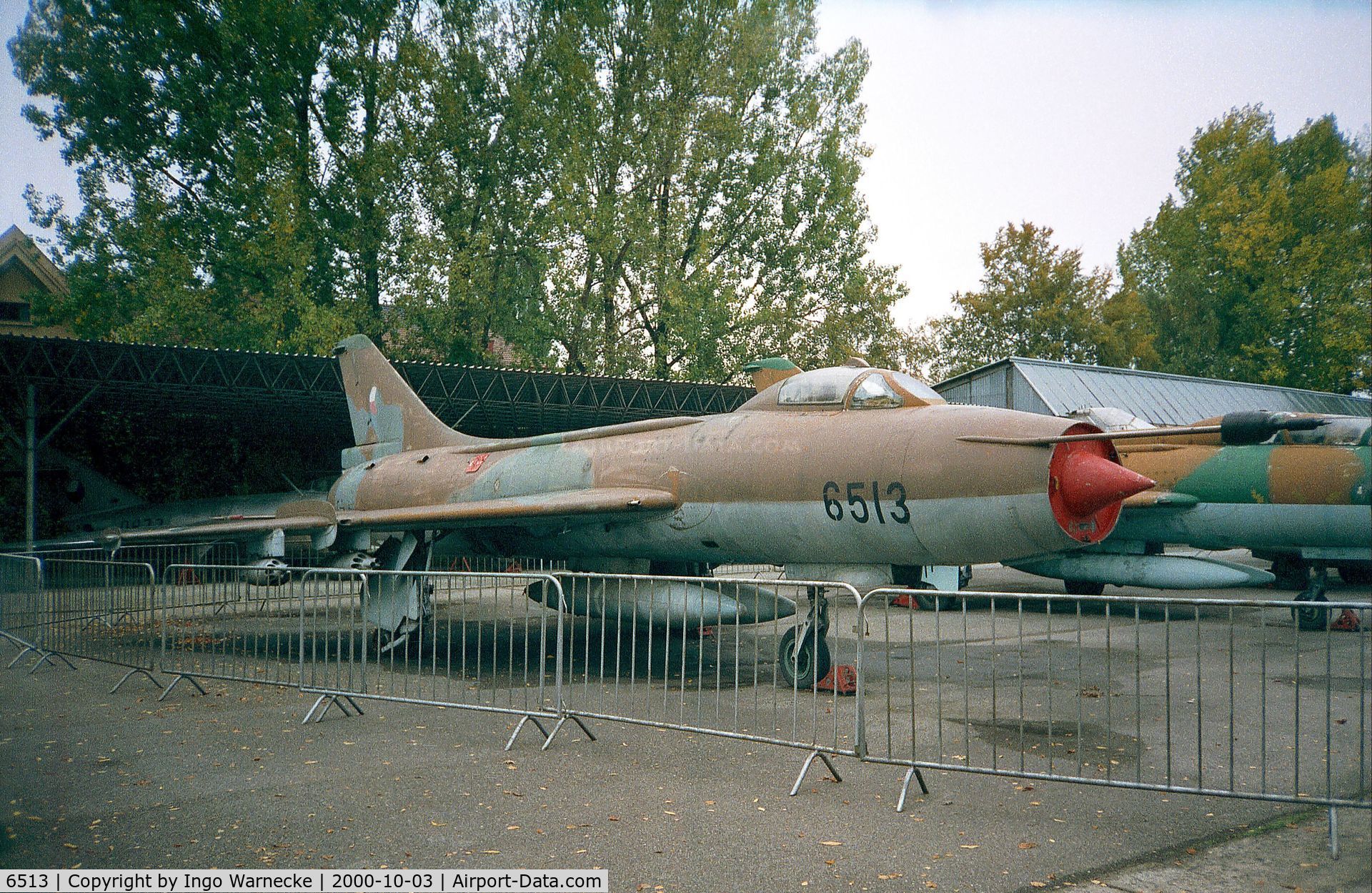 6513, Sukhoi Su-7BKL C/N 6513, Sukhoi Su-7BKL Fitter-A at the Letecke Muzeum, Prague-Kbely