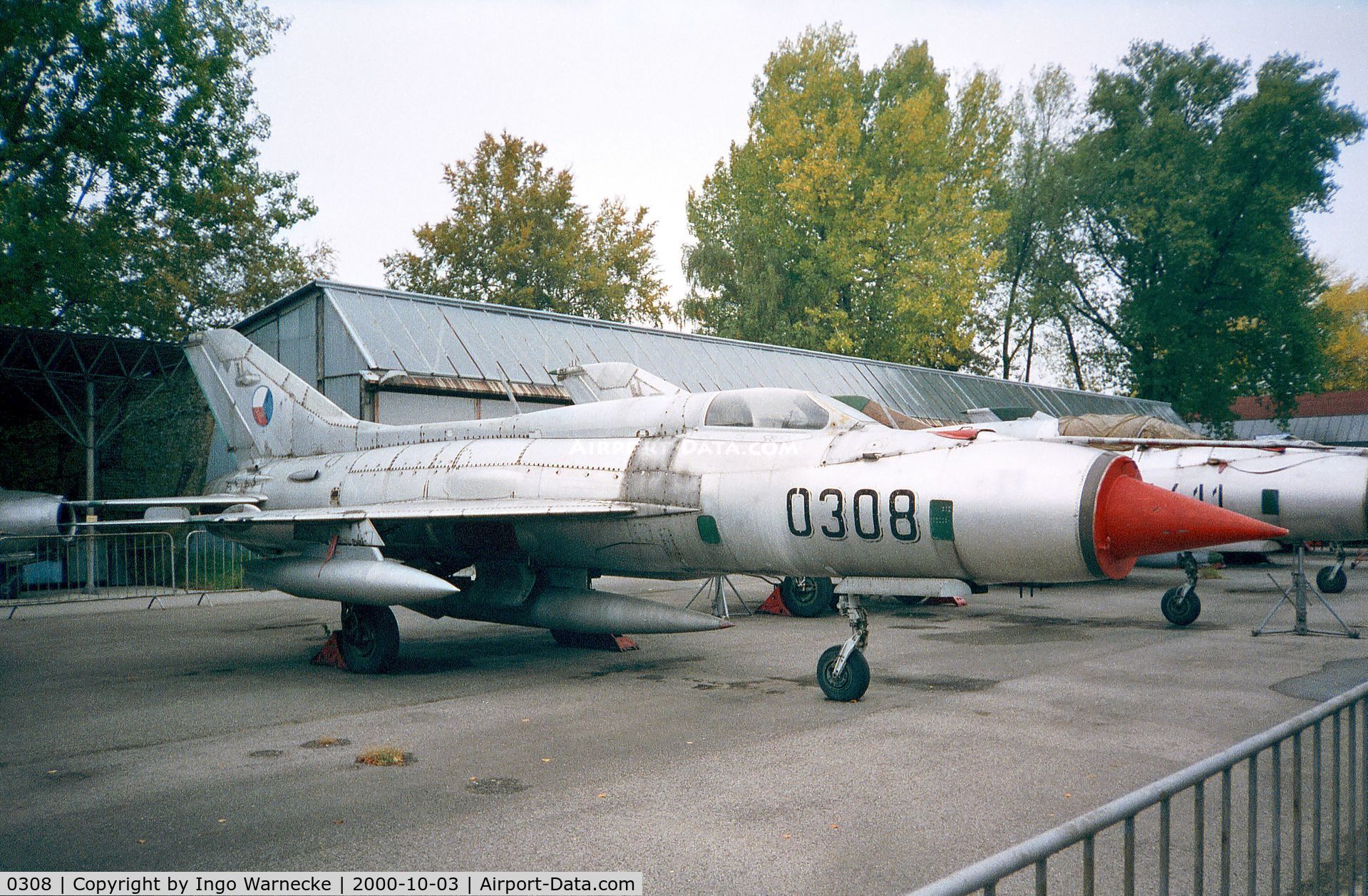 0308, 1964 Mikoyan-Gurevich MiG-21PF C/N 560308, Mikoyan i Gurevich MiG-21PF FISHBED-D of the czechoslovak air force at the Letecke Muzeum, Prague-Kbely