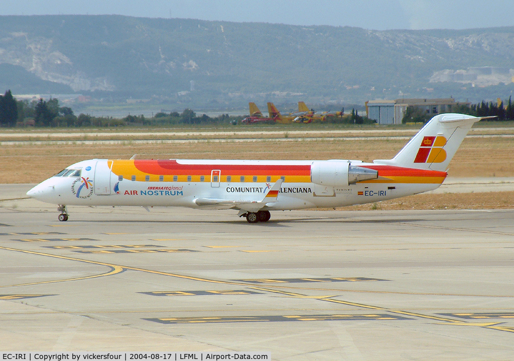 EC-IRI, Bombardier CRJ-200ER (CL-600-2B19) C/N 7851, Air Nostrum, operating for Iberia. Canadair CRJ-200ER (c/n 7851).