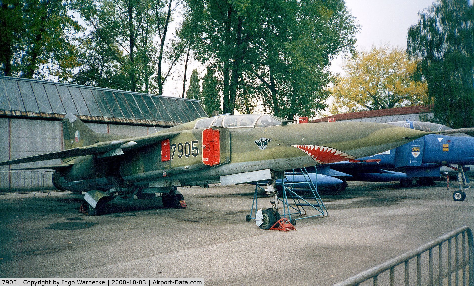 7905, 1979 Mikoyan-Gurevich MiG-23UB C/N A1037905s, Mikoyan i Gurevich MiG-23UB FLOGGER-C of the czechoslovak air force at the Letecke Muzeum, Prague-Kbely