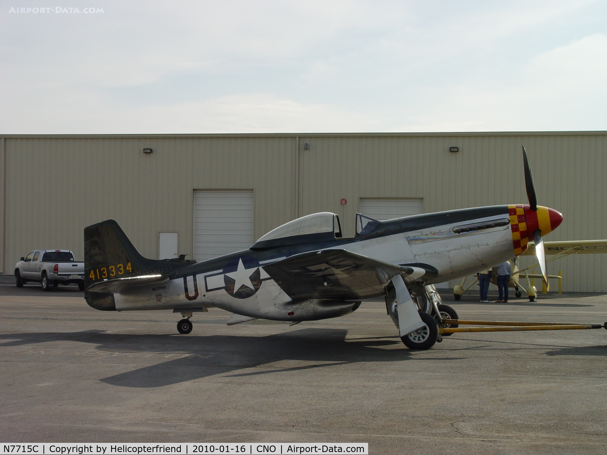 N7715C, 1944 North American P-51D C/N 44-84961A (124-44817), Being made ready to be moved