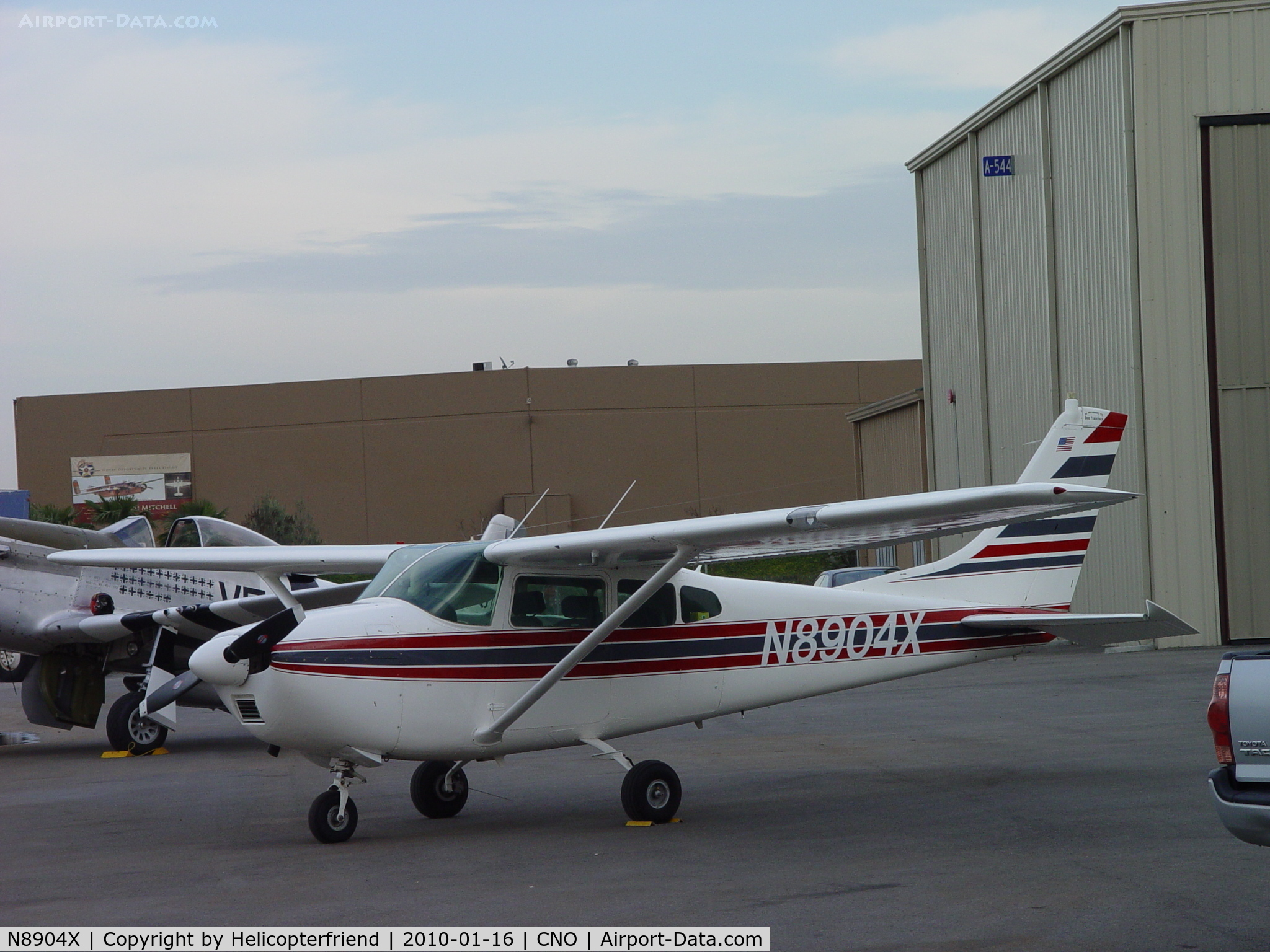 N8904X, 1961 Cessna 182D Skylane C/N 18253304, Parked next to the SPAM CAN