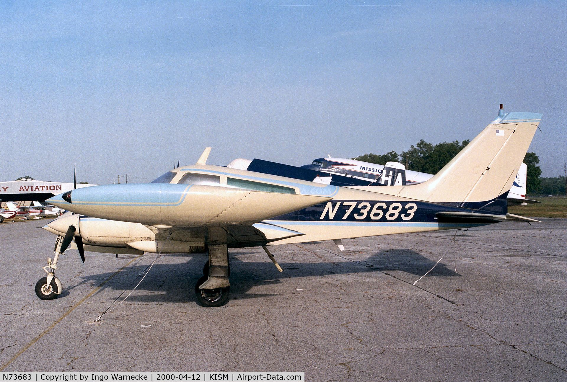 N73683, 1969 Cessna 310N C/N 310N-0014, Cessna 310N at Kissimmee airport, close to the Flying Tigers Aircraft Museum