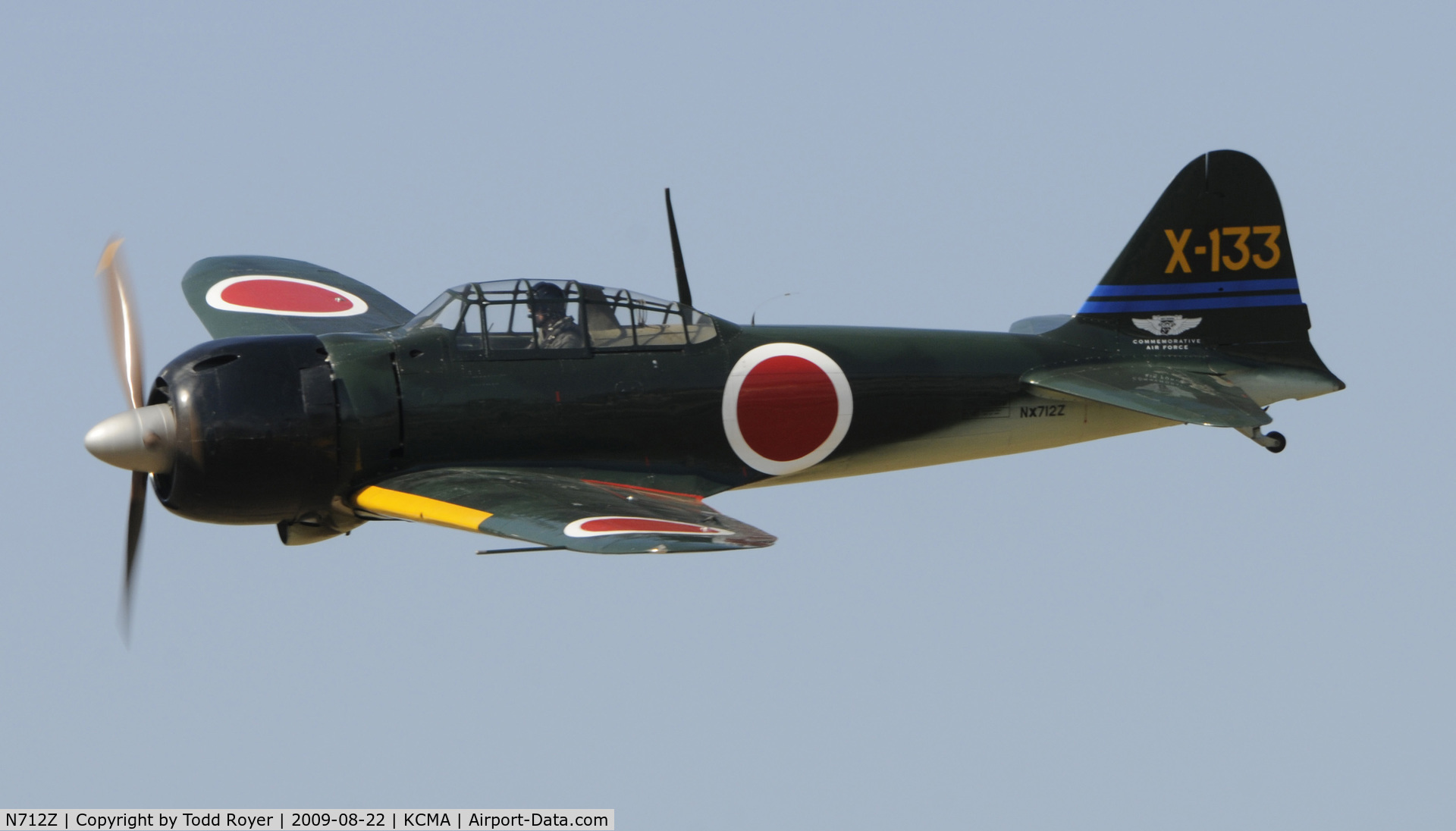 N712Z, 1942 Mitsubishi A6M3 Reisen (Zero) C/N 3869, CAMARILLO AIR SHOW 2009