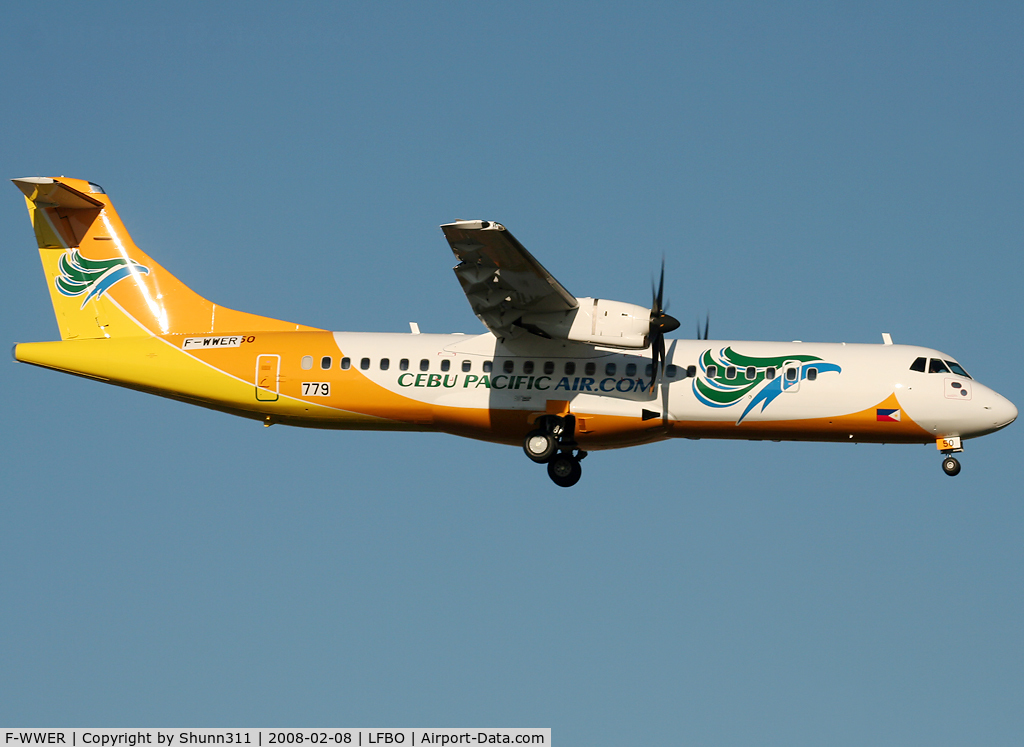 F-WWER, 2008 ATR 72-212A C/N 779, C/n 779 - To be RP-C7250
