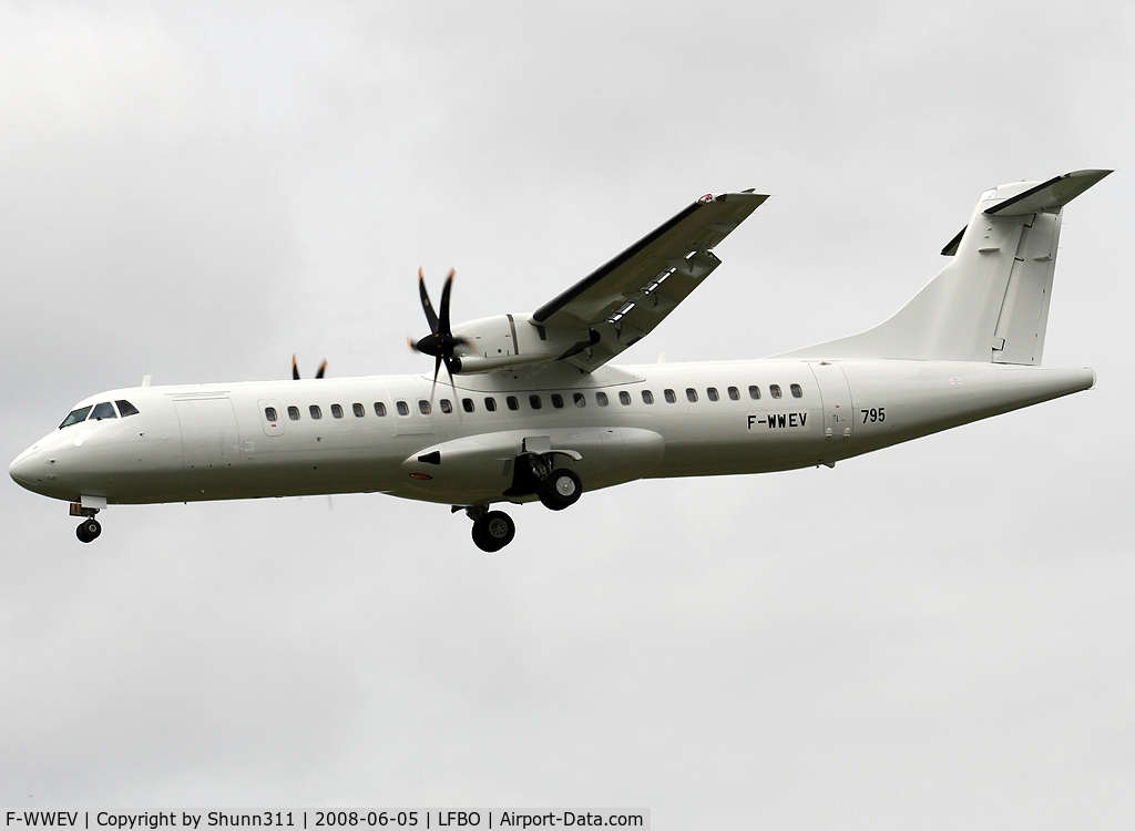 F-WWEV, 2008 ATR 72-212A C/N 795, C/n 795 - For Naysa as EC-KRY