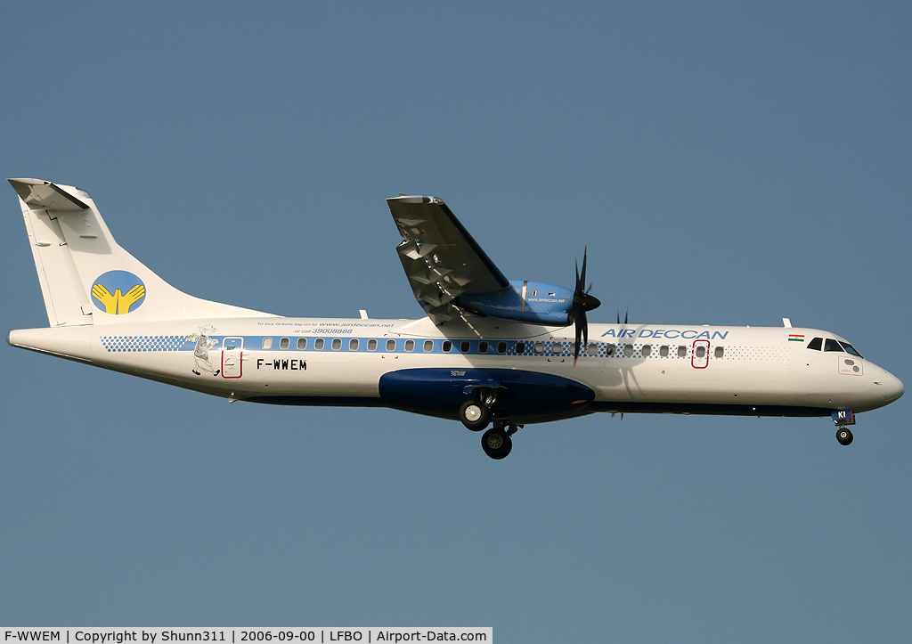 F-WWEM, 2006 ATR 72-212A C/N 732, C/n 0732 - To be VT-DKI