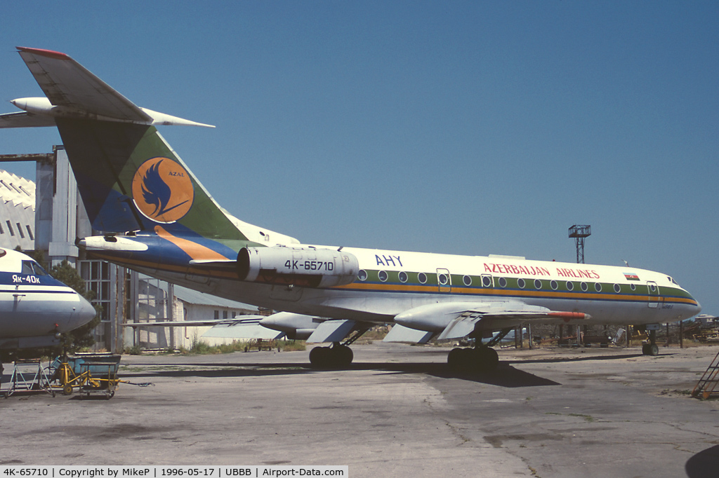 4K-65710, Tupolev Tu-134B-3 C/N 63490, This aircraft was last seen at Baku during 2003.