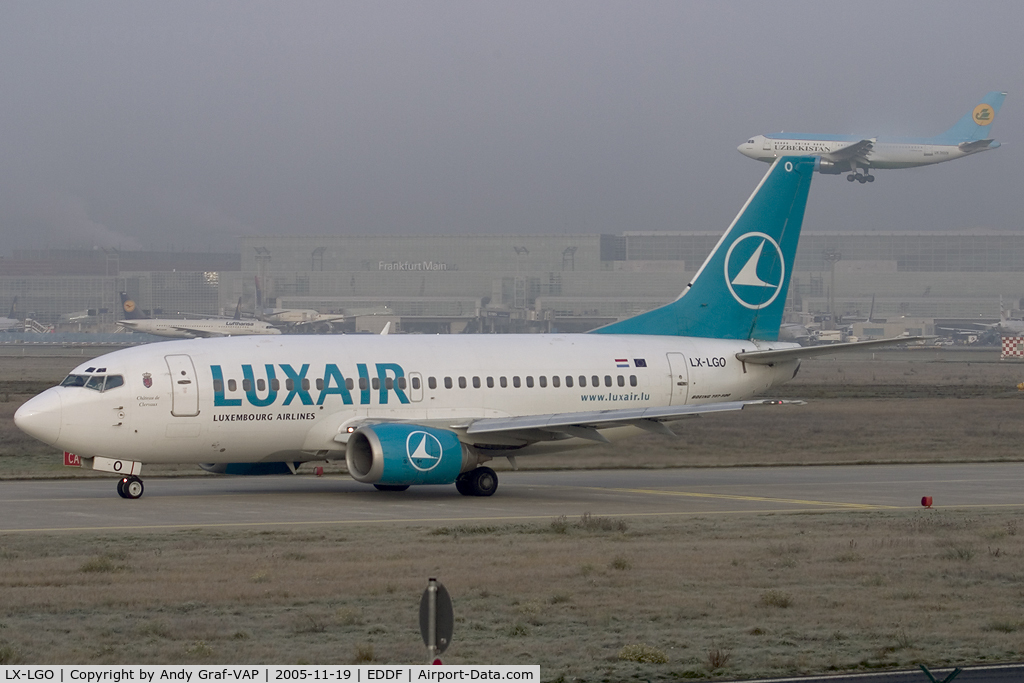 LX-LGO, 1992 Boeing 737-5C9 C/N 26438, Luxair 737-500