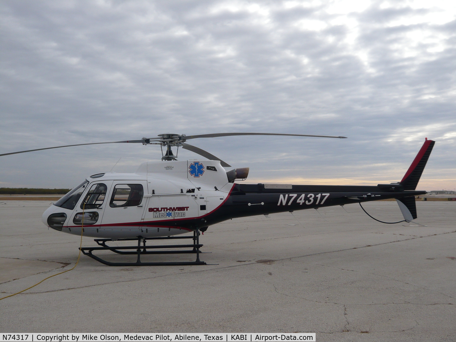 N74317, 2007 Eurocopter AS-350B-3 Ecureuil Ecureuil C/N 4317, Serving Southwest Medevac / Omniflight Helicopters