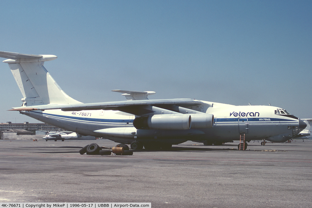 4K-76671, 1986 Ilyushin Il-76MD C/N 0063465963, This airframe was last noted operational with Ukrainian Cargo Airlines.