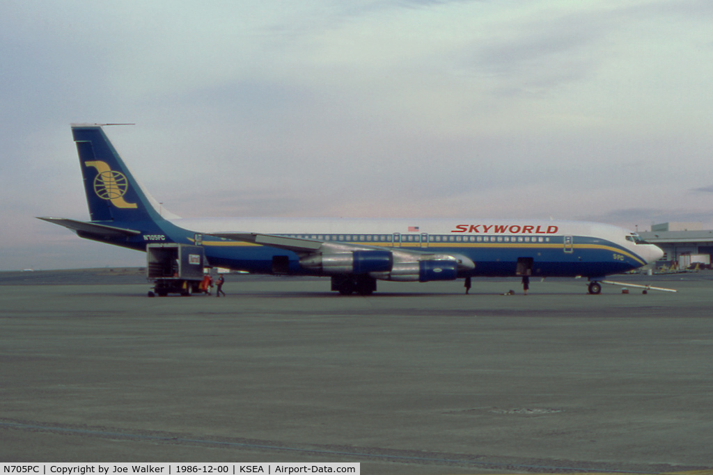 N705PC, 1968 Boeing 707-323C C/N 19587, Skyworld 707-323C