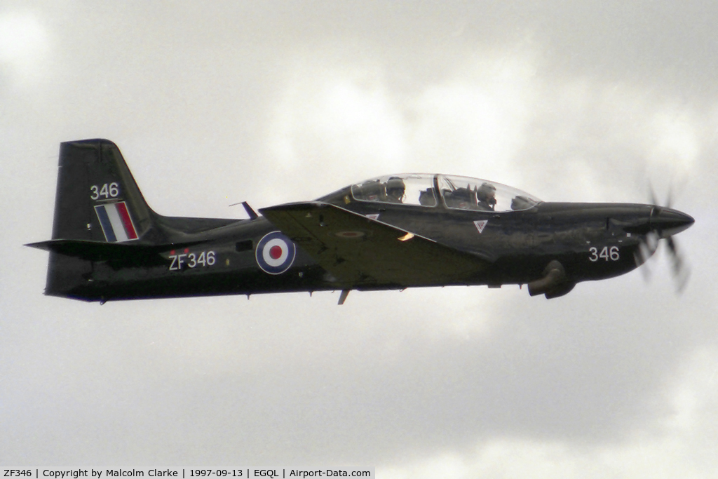 ZF346, 1991 Short S-312 Tucano T1 C/N S110/T81, Short S-312 Tucano T1 at RAF Leuchar's Air Show in 1997.