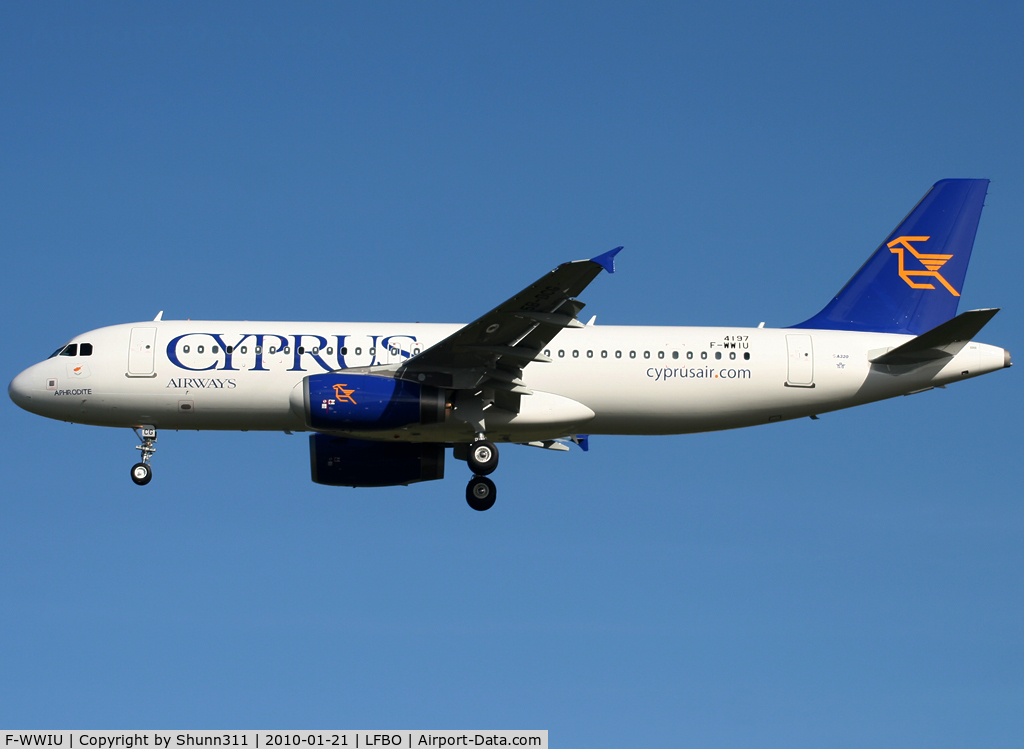 F-WWIU, 2010 Airbus A320-232 C/N 4197, C/n 4197 - To be 5B-DCG... Named 'Aphrodite'