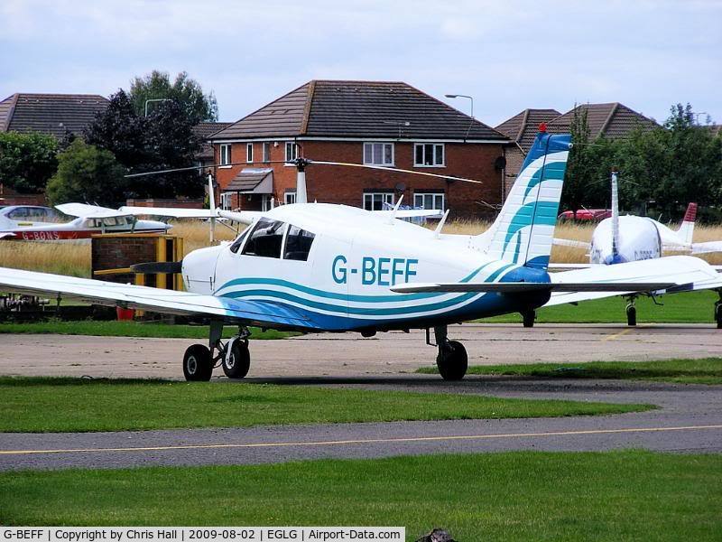 G-BEFF, 1973 Piper PA-28-140 Cherokee F C/N 28-7325228, East Herts Flying School