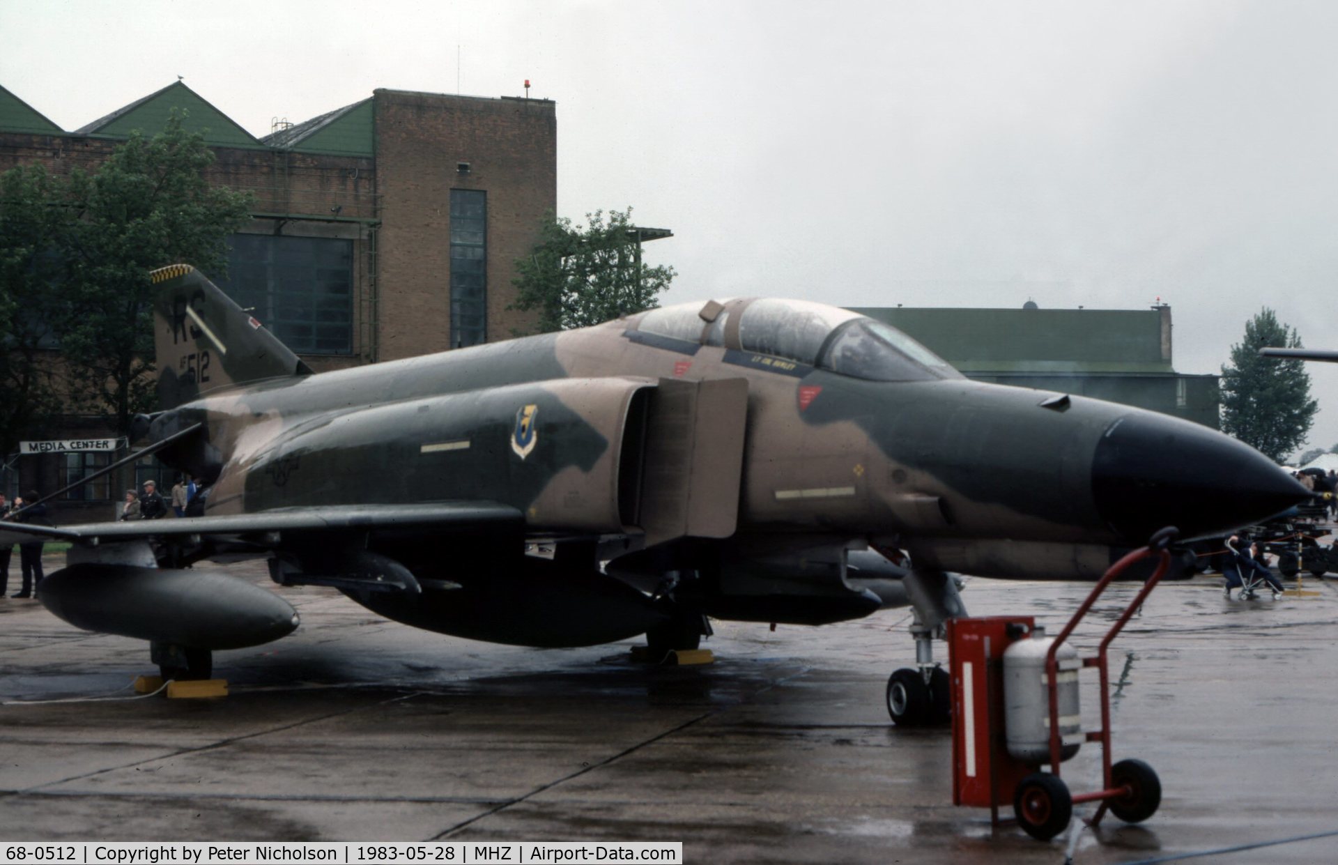 68-0512, 1968 McDonnell Douglas F-4E Phantom II C/N 3702, F-4E Phantom of the 86th Tactical Fighter Wing at Ramstein on display at the 1983 Mildenhall Air Fete.