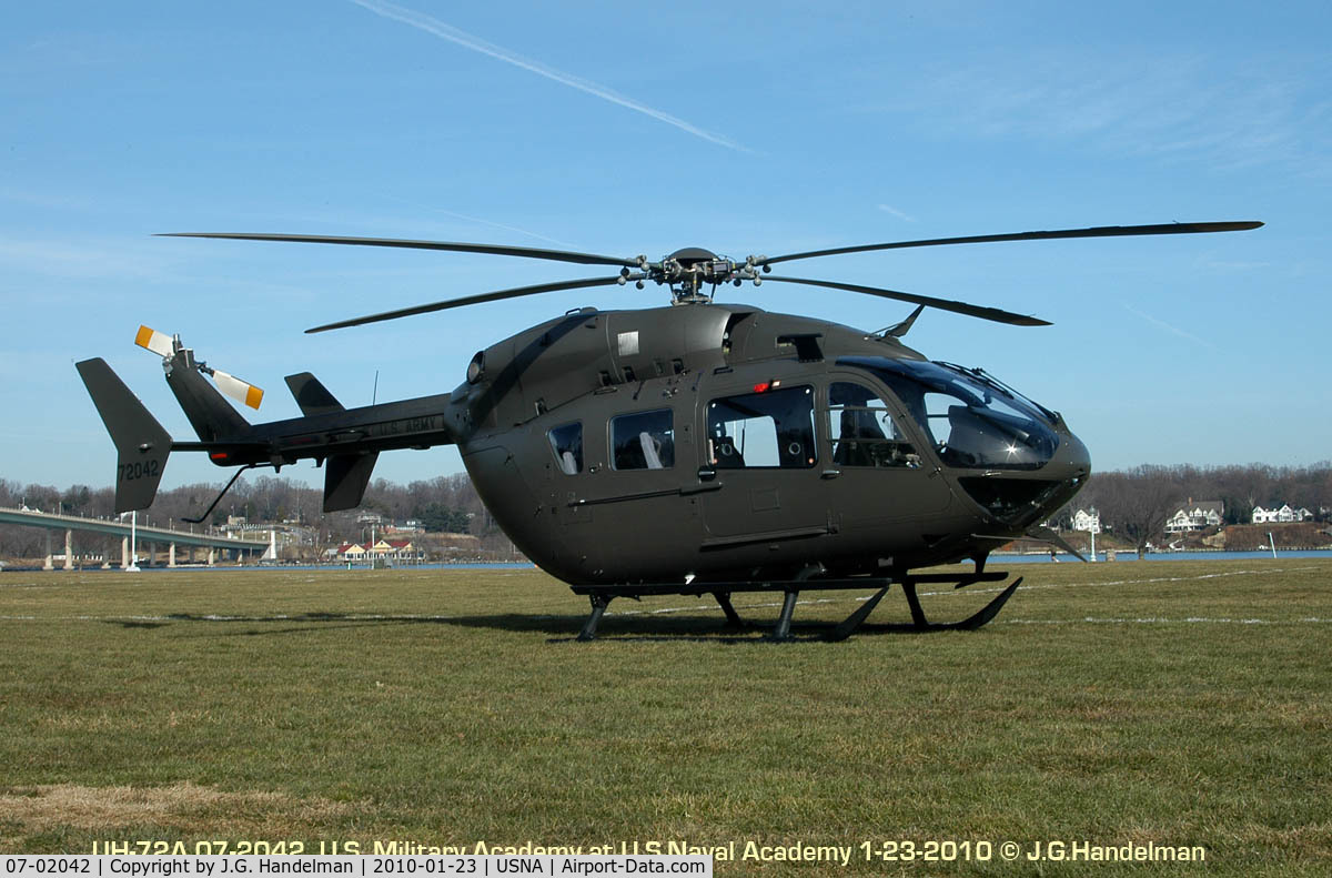 07-02042, Eurocopter UH-72A Lakota C/N 9190, USMA Lakota at USNA for basket ball games