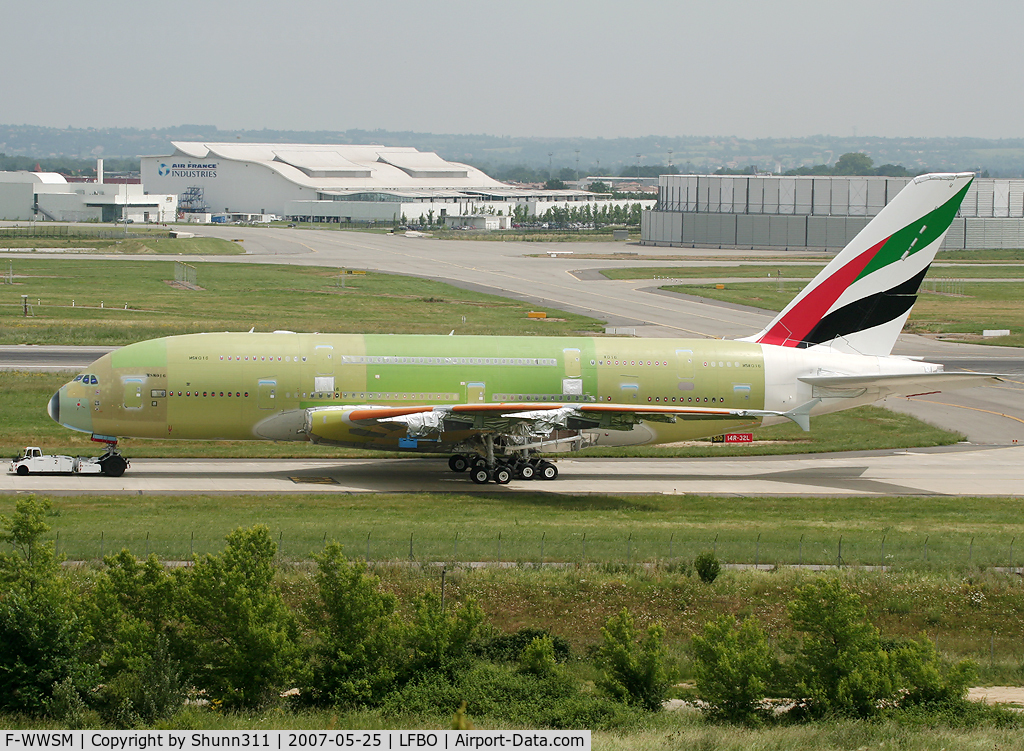 F-WWSM, 2008 Airbus A380-861 C/N 016, C/n 016 - Without registration...