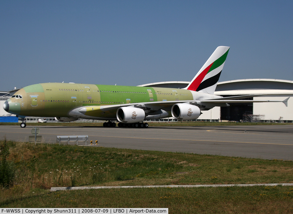 F-WWSS, 2008 Airbus A380-861 C/N 020, C/n 020 - For Emirates A6-EDD