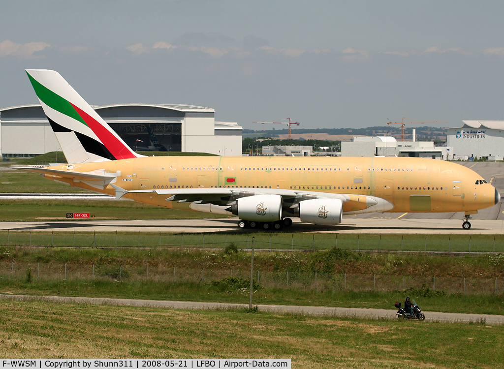 F-WWSM, 2008 Airbus A380-861 C/N 016, C/n 016 - For Emirates as A6-EDC