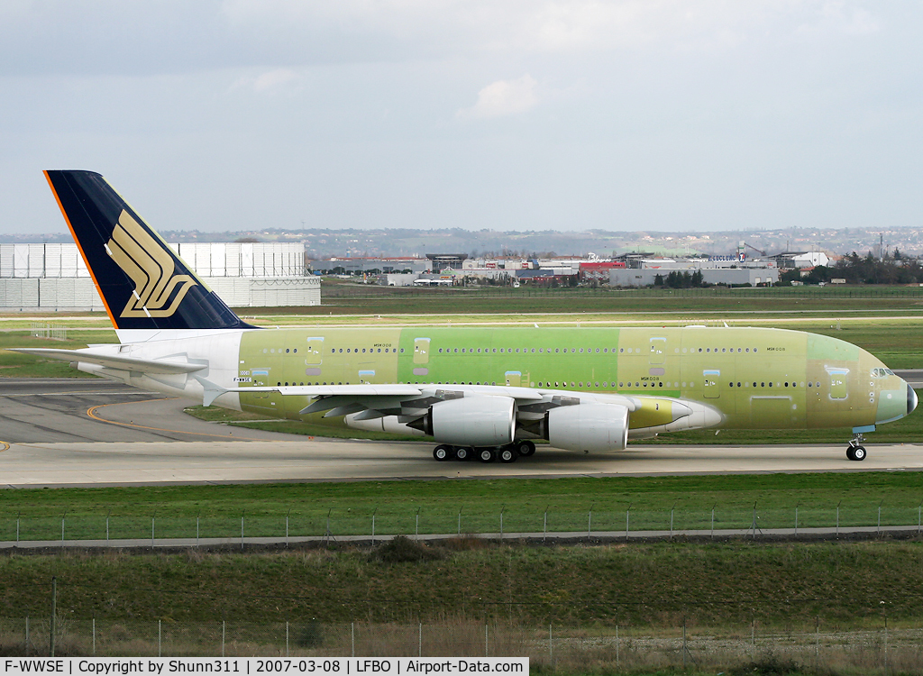 F-WWSE, 2008 Airbus A380-841 C/N 008, C/n 008 - For Singapore Airlines