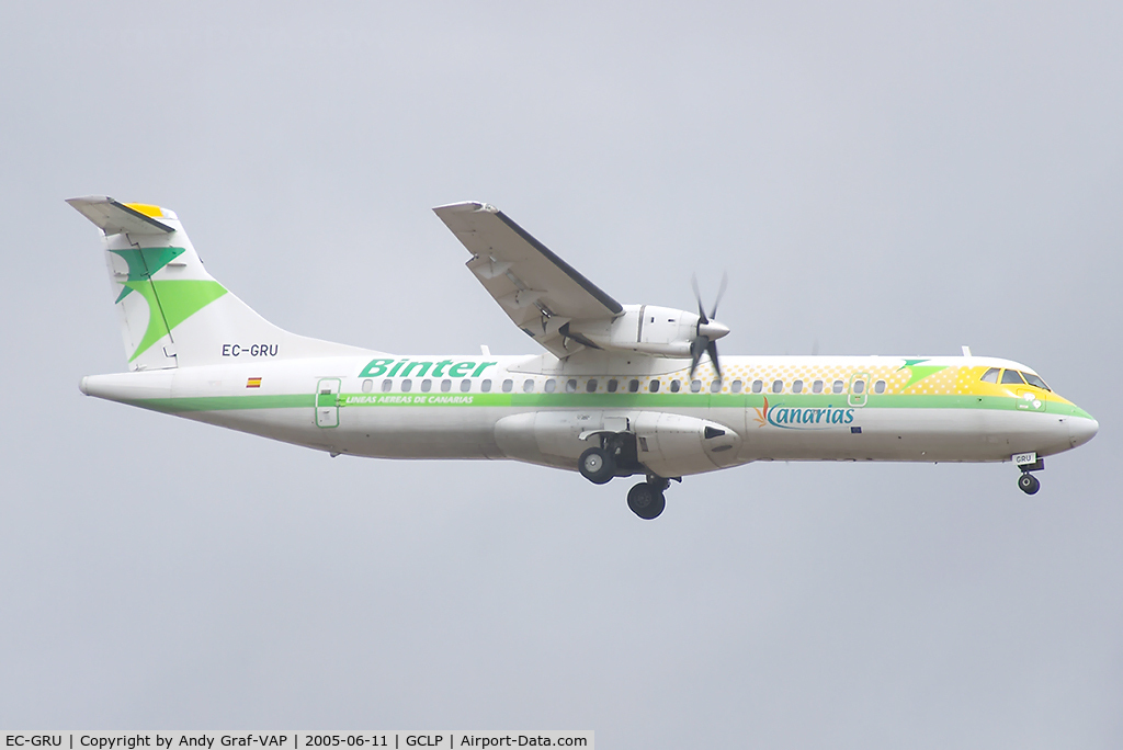 EC-GRU, 1996 ATR 72-202 C/N 493, Binter Canarias ATR72