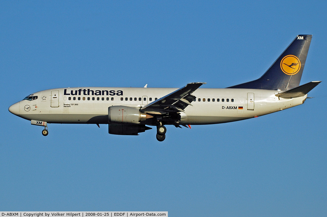 D-ABXM, 1987 Boeing 737-330 C/N 23871, Lufthansa