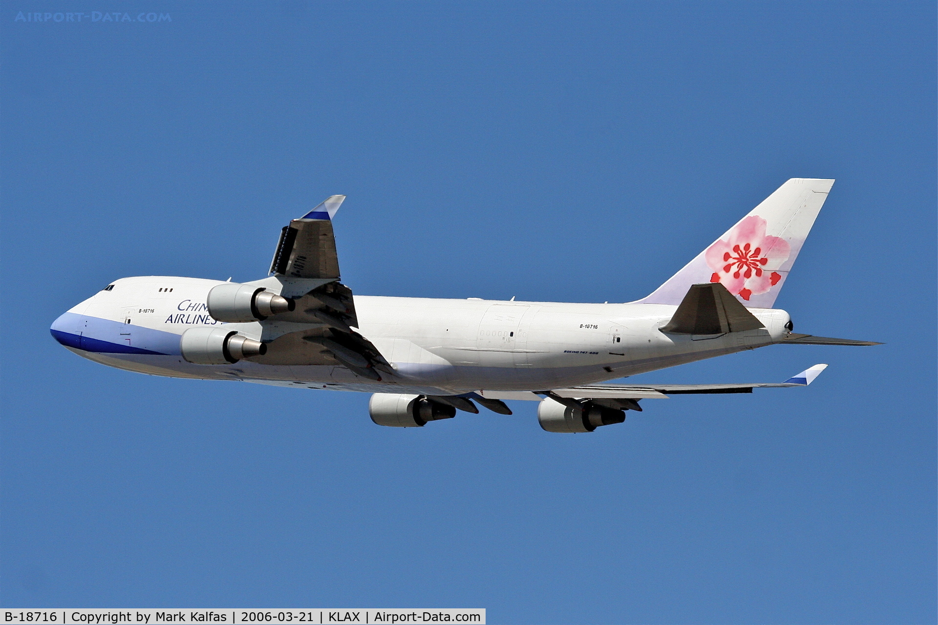 B-18716, 2003 Boeing 747-409F/SCD C/N 33732, Air China Cargo Boeing 747-409F, 25L departure KLAX.