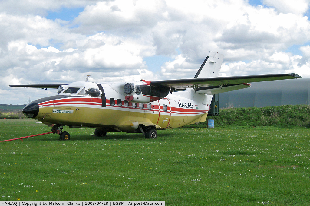 HA-LAQ, 1984 Let L-410UVP Turbolet C/N 841332, Let L-410UVP Turbolet at Peterborough Sibson Airfield  in 2008.