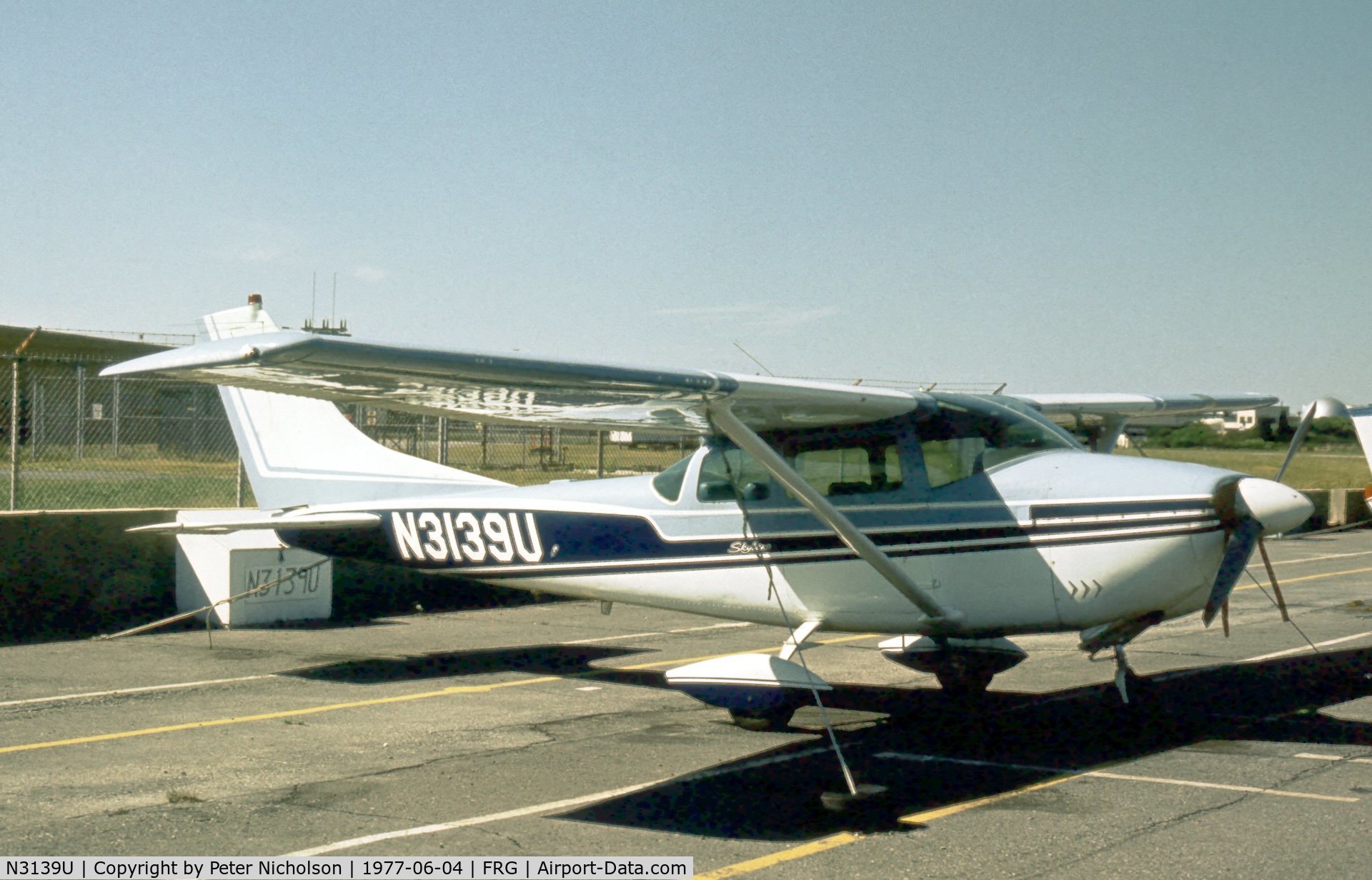 N3139U, Cessna 182F Skylane C/N 18254539, Cessna 182F Skylane seen at Republic Airport, Long Island in the Summer of 1977.