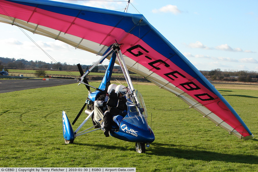 G-CEBD, 2006 P&M Aviation Quik GT450 C/N 8193, Microlight participant in the 2010 BMAA Icicle Fly-in at Wolverhampton