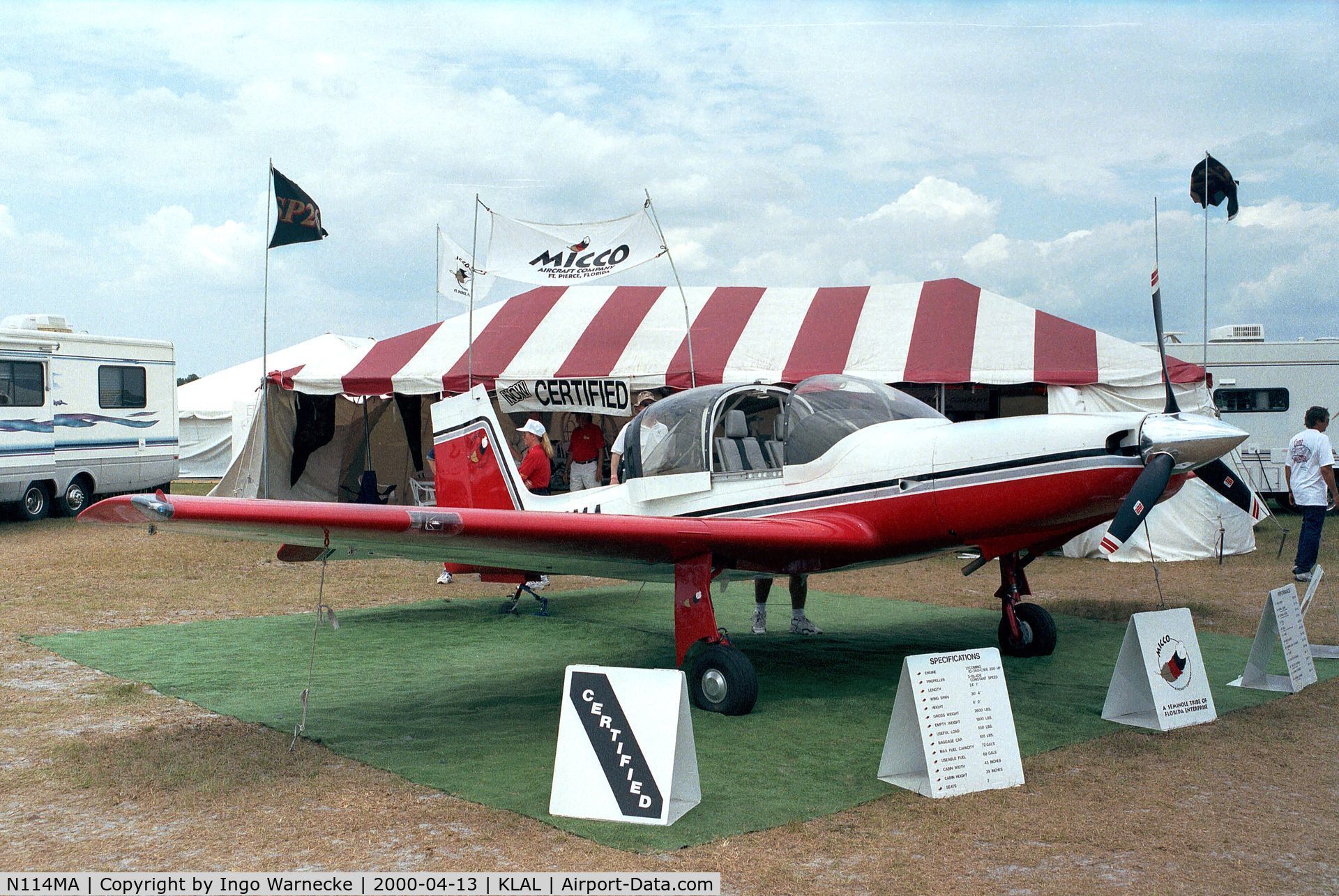 N114MA, 2000 Micco MAC-145A C/N 305, Micco MAC-145A at 2000 Sun 'n Fun, Lakeland FL