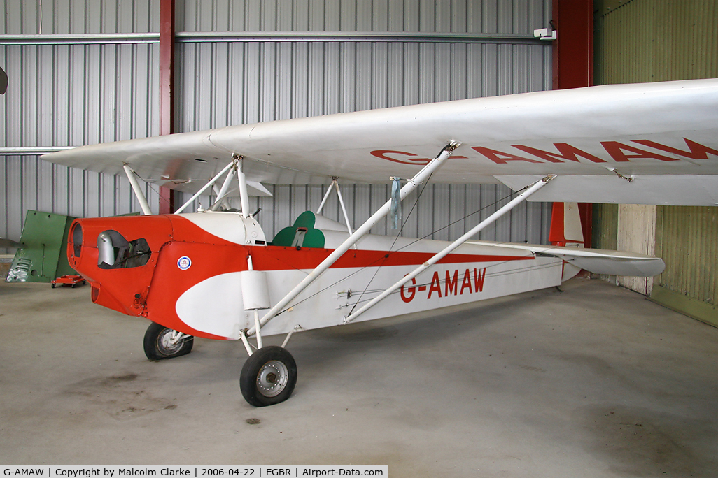 G-AMAW, 1948 Luton LA4 Minor C/N JRC-01, Luton LA.4 Minor at The Real Aeroplane Co, Breighton Airfield in 2006.